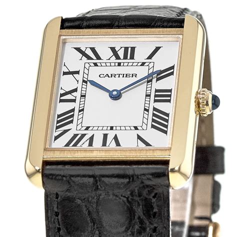 Cartier leather strap tank solo